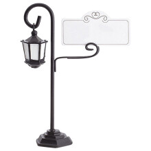 1/3/6 porte-noms/cartes de placement en forme de lampadaire, porte-photos en fil de fer pour centres de table de mariage, fête, anniversaire (1