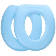 Set van 2 EVA toiletbrilkussens, blauw