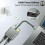 Προσαρμογέας διπλής οθόνης USB C4K60Hz για βάση αλουμινίου με παροχή ρεύματος και 3