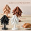 Black Walnut Wooden Trivet Set with Stand 4 pcs 2