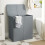 154L Double-Section Laundry Hamper with Lid & Removable Bags 2