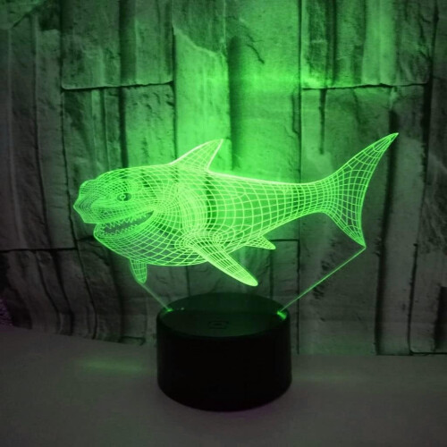 3D νυχτερινό φως, LED πολύχρωμο λαμπτήρα οπτικής ψευδαίσθησης με διαβάθμιση 3D, 1