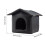 Lit imperméable en forme de maison pour petits chiens et chats 2