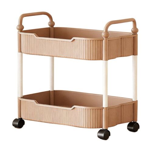 Rolling Kitchen Storage Cart 2-Tier with Wheels 1