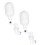 2-Pack Float Valve for Water Tanks, Easy to Install, White Plastic, Suitable for Various Applications 1