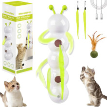 Juguete para gatos "Golpea al gusano" – Juguete interactivo con sensor inteligente en forma de oruga, juguete eléctrico para gatos de interior,