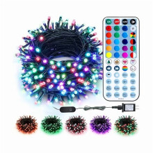 100 LED RGB vianočné reťazové svetielka s diaľkovým ovládaním