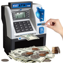 Meaisín ATM le Cárta Cliste a Chomhaireamh Banc Pasfhocal Mór