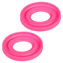 Conjunto de 2 Anéis de Silicone para Armazenamento de Bobinas de Costura e Bordado