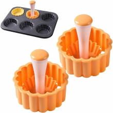 Mini-Tarteformen-Set, 2-teilig, PP-Antihaftbeschichtung, 8,5 x 5 x 5 cm