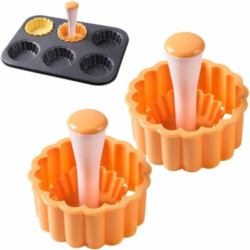 2-delte mini tærteforme 8,5x5x5 cm non-stick PP