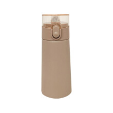 Bouteille d'eau miniature de 150 ml avec paille, ouverture d'une seule main et bouchon étanche pour boissons chaudes/froides – Idéale pour