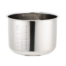 6L Stainless Steel Inner Pot for Rice Cooker and Pressure Cooker Double Bottom Design Non-Stick Cookware for Home Kitchen Use