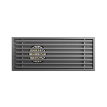 Stainless Steel Long Odour-proof Floor Drain, Bathroom Shower Grey Elongated Copper Core Large Discharge Floor Drain
