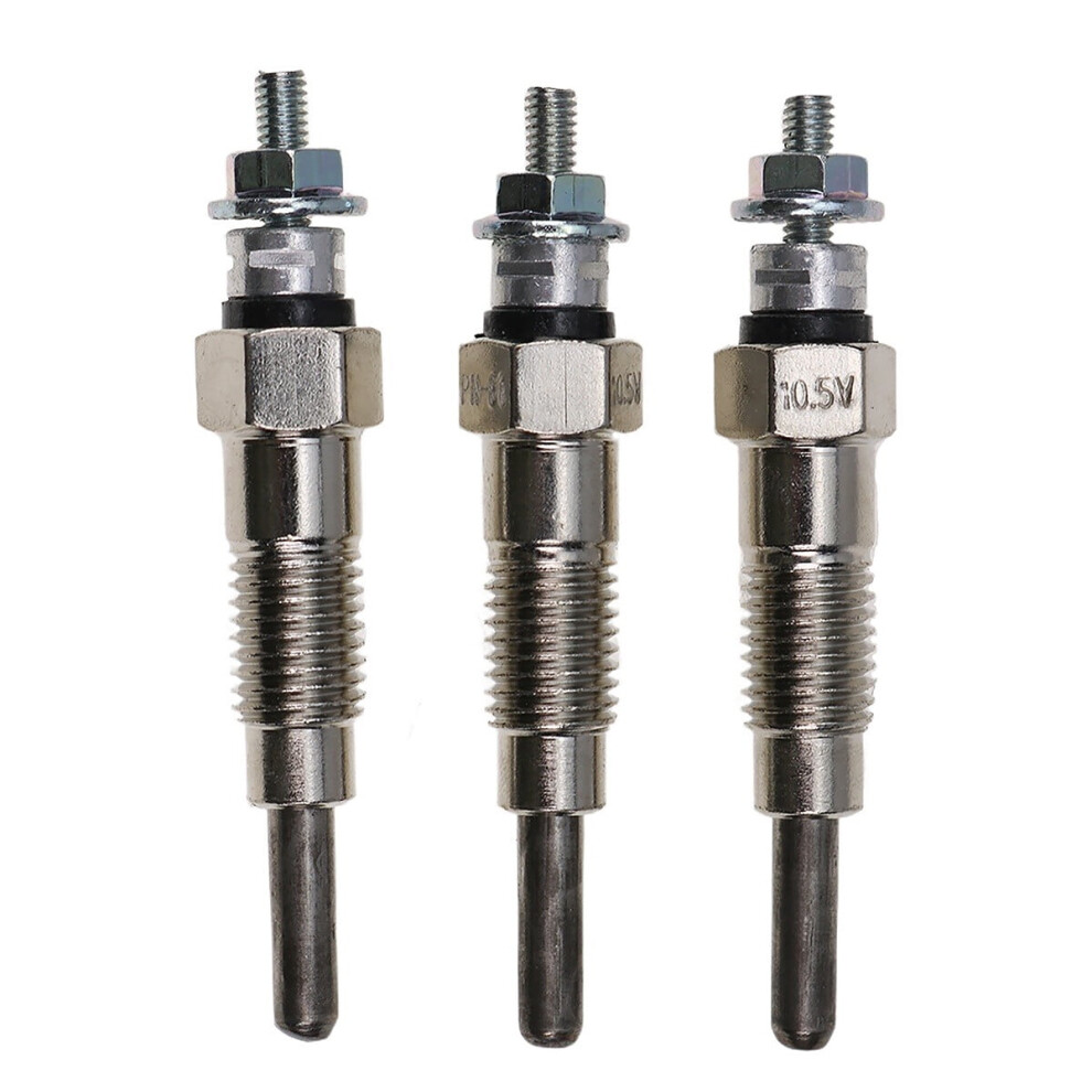 3X Glow Plugs 129155-77800 For Yanmar John Deere 4010 4100 4110 670 755 756 770 9405492042506