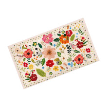 Retro Blomster Gulvmåtte Klassisk Blomster Design Til Stue Soveværelse Til Daglig Til Gave