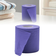 Papier toilette en bambou violet, 1 rouleau, 10 x 10 cm