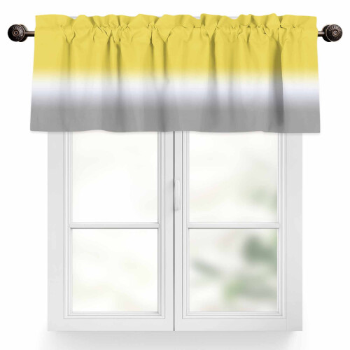Gradient gul til hvid kappe, 42x18 tommer stanglommelampe
