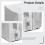 Ασημένιο κάλυμμα δεξαμενής Oxford IBC 120x116x100cm 3