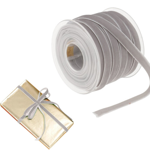 Πράσινη βελούδινη κορδέλα 3/8" x 20Yds – Λεπτή υφασμάτινη κορδέλα για τσόκερ, 1