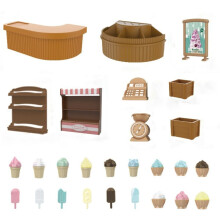 1: 12 Set di mobili in miniatura per casa delle bambole - Decorazioni fai da te da assemblare per scene di camere da letto, oggetti di scena per