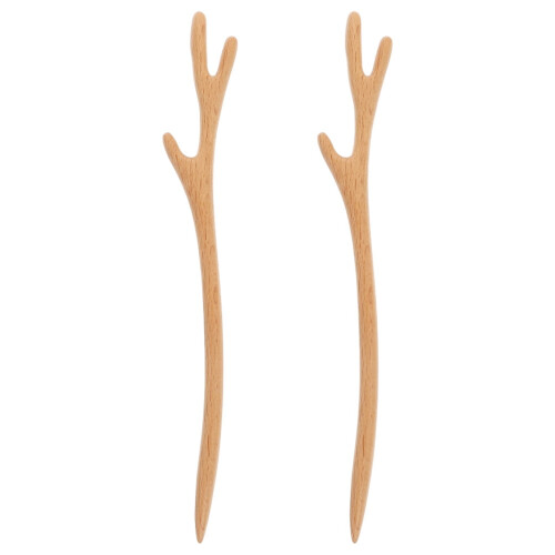 2 τεμάχια sticks μαλλιών από ξύλο ροδακινιάς, vintage αξεσουάρ μαλλιών για γυναίκες