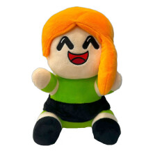 Muñeco de trapo para bebé, naranja y verde, con costuras seguras, juguete de peluche sensorial para niños pequeños, incluye caja de regalo.