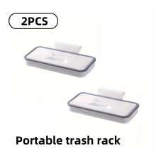 Support de sac poubelle pour porte de placard - Un support de sac poubelle suspendu et peu encombrant, idéal pour les salles de bains, les cuisines