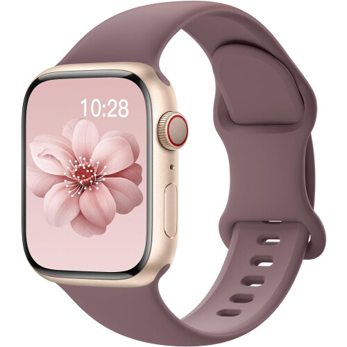 Αθλητικό λουράκι σιλικόνης συμβατό με Apple Watch38/40/41/42/44/45/49mm, αδιάβροχο λουράκι για