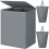 154L Double-Section Laundry Hamper with Lid & Removable Bags 1