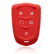 Silikónový kryt kľúčenky DOBREV5-Button pre Cadillac XT5, ATS, CT6, XTS, SRX, CTS, Escalade (2016–2017) – červený, FCC ID: HYQ2AB, P/N: