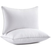 Tacar de 2 Ionsáigh Piliúir 20x20 Orlach – Clúdach Cadáis 100%,