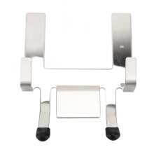 Support de couvercle de casserole avec pieds en silicone, support de couvercle de cuisson en acier inoxydable pour plaque de cuisson