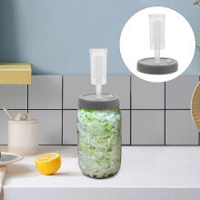 Ensemble de poids de fermentation avec couvercle à large ouverture pour bocal, idéal pour la fabrication et la conservation de la choucroute (1