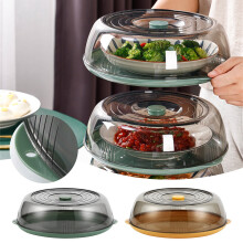 Couvercles alimentaires isothermes avec couvercle transparent – Cloche à légumes multifonctionnelle et anti-salissures pour plats frais, restes