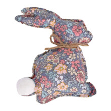Bureauversiering, paasdecoratie, stoffen ornament, schattig uiterlijk, zachte kleuren, vakantiespeelgoed, een konijnenfiguurtje