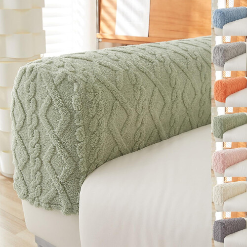 Stretch-Coucharmlehnenbezüge, 2er-Set, Polyester, Größe M