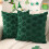Capas de almofada para o Dia de São Patrício com trevo verde, 45x45 cm (18x18 polegadas) 1