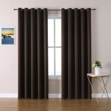 Brownout Curtains 70"x84", 2-Pc Grommet Thermal Insulated Darkening Curtains for Bedroom/Living Room (Brown)