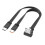 Καλώδιο γρήγορης φόρτισης USB σε καλώδιο διαχωριστή τύπου C 66W με μεταφορά 1