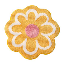 Alfombra de baño Daisy antideslizante de microfibra.