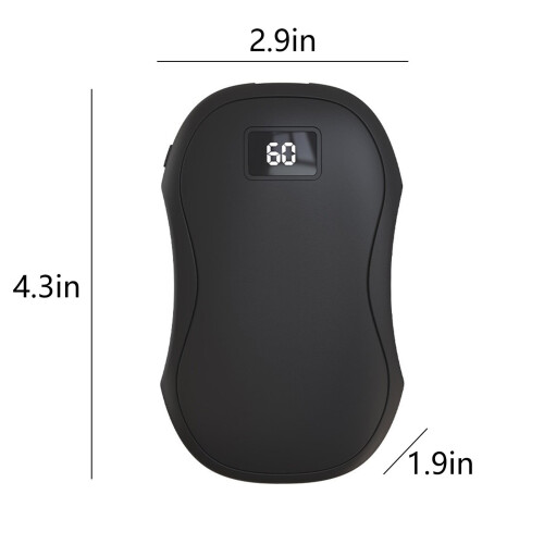 Επαναφορτιζόμενη θερμάστρα χεριών 2 σε 1, φορητή θερμάστρα χεριών τσέπης διπλής 1