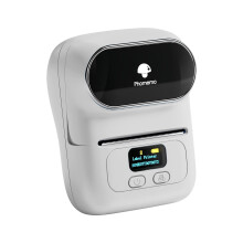 White Mini Bluetooth Thermal Label Maker – 2" Inkless Barcode Printer for Address/Logo/Clothing Labels | Compatible with Small Business, Home &