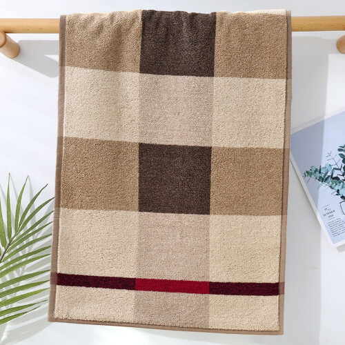 Premium bomuldshåndklæder 34x73cm – Kaffe & Grå 2