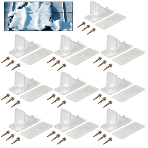 Snow Retention Guards with Seal Gaskets and Screws for