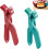Conjunto de 2 pegadores de silicone para chapa quente 1