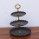 Desserttablett, Obstteller, Kuchenständer, elegant, schwarz, 1 Set 1