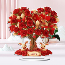Statue de fée papillon et fleurs pour la Saint-Valentin – Décoration colorée en résine pour jardin/maison, intérieur/extérieur, compatible
