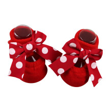 Red Floor Socks for Baby Girl Boy Toddler Unisex Anti-Slip Sock Ankle Floor Socks Infant Knitted Socks for Winter Indoor