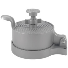Prensa para hamburguesas de aleación de aluminio con mango, 19 cm